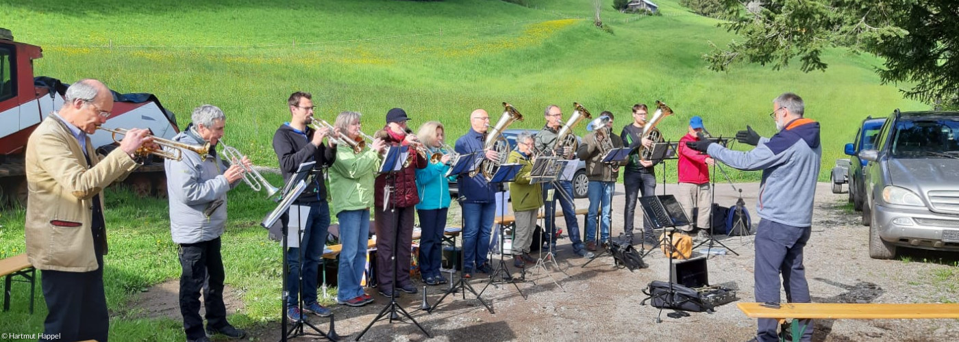 Posaunenchor im Einsatz